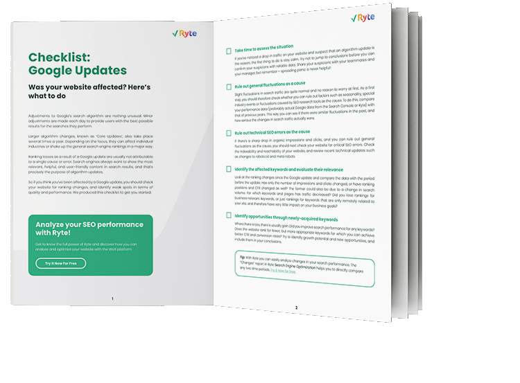 Preview google updates checklist