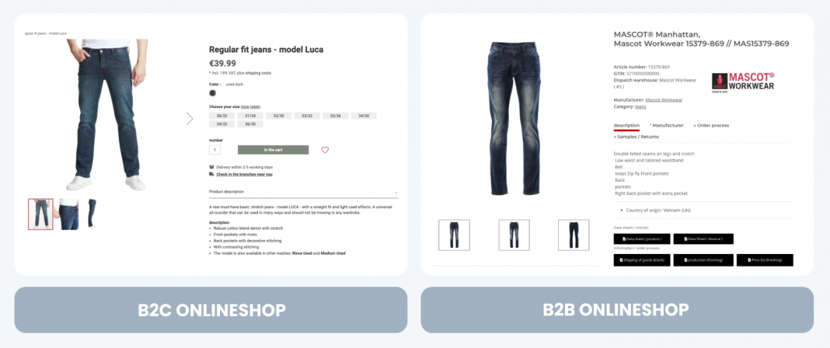 Example-onlineshop-b2b-b2c  