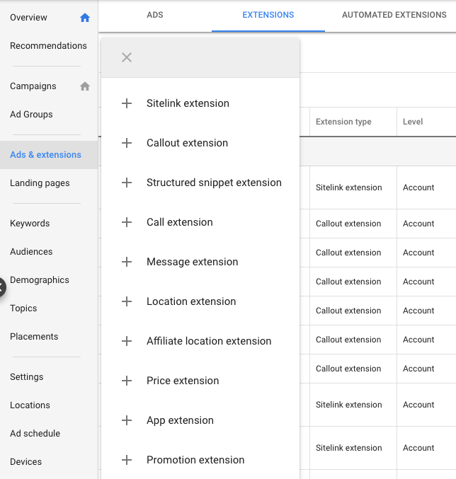 Google-Ads-Ads-Extensions- Google Ads  