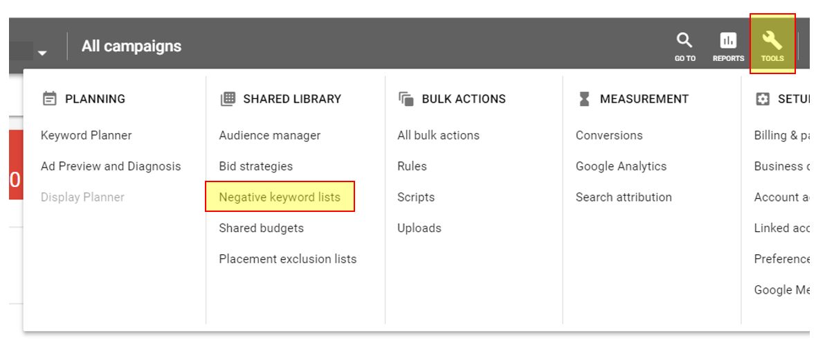 Google-Ads-Negative-Keyword-List Google Ads Google ad campaigns  