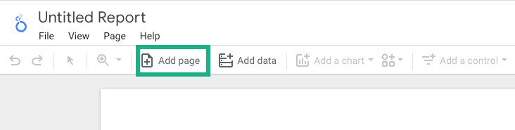 Google-looker-studio-add-a-page  