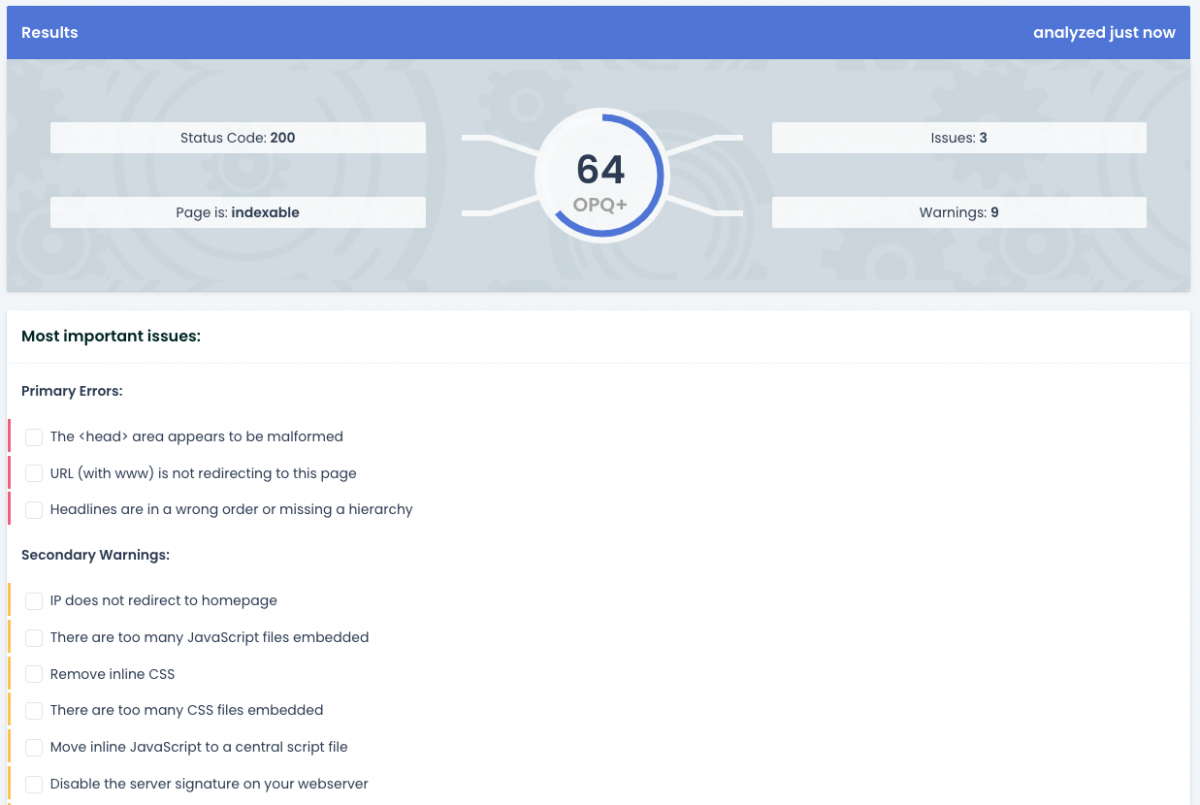 Ryte-Single-Page-Analysis  